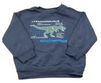 Tmavomodrá mikina s dinosaurem M&S