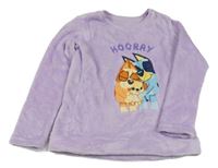 Lila chlupatá mikina s Bluey Nutmeg