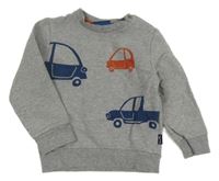 Šedá mikina s auty Sanetta 