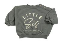 Šedá oversize mikina s nápisem George 