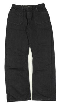 Černé relaxed fit rifle Matalan