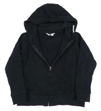 Černá propínací mikina s kapucí Pep&Co.