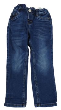Tmavomodré slim fit rifle H&M