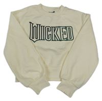 Smetanová crop mikina Wicked
