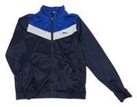 Tmavomodro-modrá sportovní propínací mikina Slazenger 