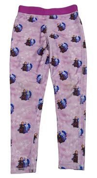 Růžovofialovo-malinové sportovní legíny s Frozen Matalan