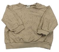 Béžová vzorovaná mikina H&M