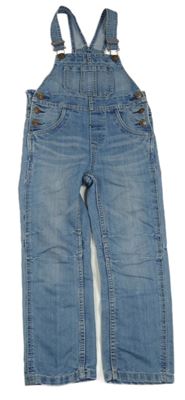 Modré riflové laclové kalhoty C&A