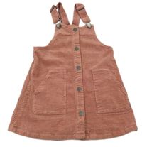 Starorůžové manšestrové propínací šaty Next