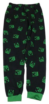 Černo-zelené fleecové pyžamové kalhoty s Minecraft PRIMARK