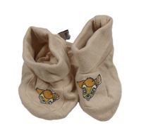 Nové - pudrové bačkory s Bambim Disney vel. 15-18