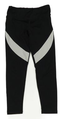 Černo-bílé sportovní legíny H&M