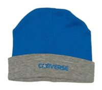 Modro-šedá čepice s logem converse