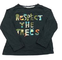 Černé triko s nápisy/zvířátky miniclub