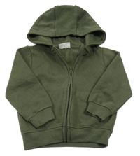 Khaki melírovaná propínací mikina s kapucí INFINITY KIDS