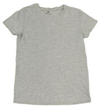 Světlešedé melírované tričko H&M