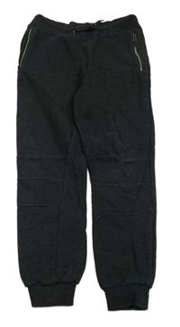 Antracitové melírované tepláky