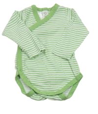 Bílo-zelené pruhované zavinovací body C&A