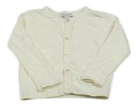 Smetanový puntíkatý propínací svetr Primark