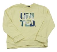 Žlutá mikina s nápisem Okaidi