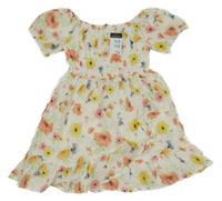 Nové - Smetanové květované šaty Primark