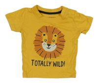 Hořčicové tričko s lvem Primark