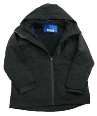 Černá šusťáková podzimní bunda s kapucí Next