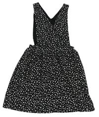 Černo-šedé vzorované šaty Nutmeg
