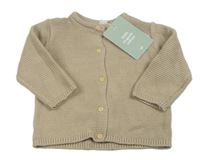 Nové - hnědý propínací svetr H&M