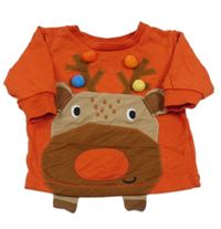 Červená mikina se sobem Next