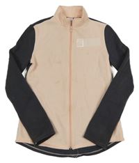 Růžovo-tmavošedá propínací thermo mikina Decathlon