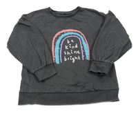 Tmavošedá mikina s duhou George