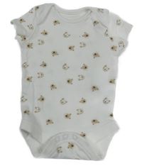 Bílé body s medvídky dunnes