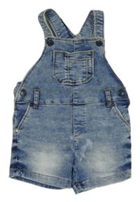 Světlemodré laclové riflové kraťasy 