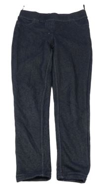 Tmavomodré zateplené tregíny riflového vzhledu C&A