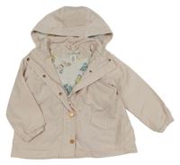 Světlerůžová šusťáková jarní bunda s kapucí H&M