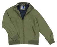 Khaki šusťákový podzimní bomber Jack & Jones