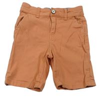 Meruňkové plátěné chino kraťasy Primark