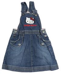 Tmavomodré riflové laclové šaty s Hello Kitty H&M