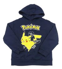 Tmavomodrá mikina s Pikachuem a kapucí Primark