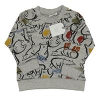 Nové - Šedá mikina s diny zn. Next