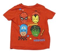 Červené tričko se superhrdiny Marvel