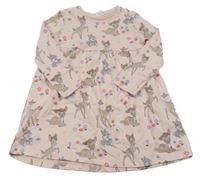 Světlerůžové šaty s Bambim a Dupíkem Disney