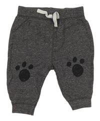 Hnědé melírované tepláky s tlapkami Primark