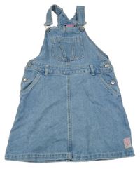 Světlemodré laclové riflové šaty Pocopiano