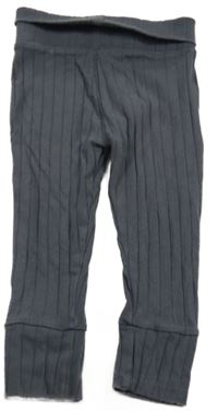 Šedé žebrované lehké tepláky M&S