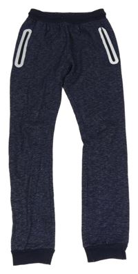 Tmavomodré melírované tepláky Y.F.K.