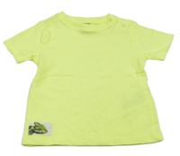 Neonově žluté tričko s chameleonem Dopodopo