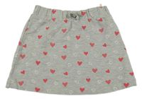 Šedá sukně se srdíčky Manguun