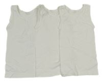 3set - 3x Bílý nátělník 